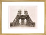 Erection of the pillars below the first level, Eiffel Tower, Paris, 15 May 1888. art print medium gold Art Print - Science Museum Shop