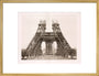 Erection of the pillars below the first level, Eiffel Tower, Paris, 15 May 1888. art print large gold Art Print - Science Museum Shop