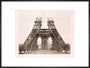 Erection of the pillars below the first level, Eiffel Tower, Paris, 15 May 1888. art print extra large black Art Print - Science Museum Shop
