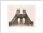 Erection of the pillars below the first level, Eiffel Tower, Paris, 15 May 1888. art print extra large white Art Print - Science Museum Shop