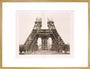 Erection of the pillars below the first level, Eiffel Tower, Paris, 15 May 1888. art print extra large gold Art Print - Science Museum Shop