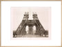 Erection of the pillars below the first level, Eiffel Tower, Paris, 15 May 1888. art print extra large natural Art Print - Science Museum Shop