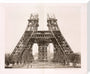 Erection of the pillars below the first level, Eiffel Tower, Paris, 15 May 1888. stretched canvas large none Art Print - Science Museum Shop
