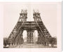 Erection of the pillars below the first level, Eiffel Tower, Paris, 15 May 1888. stretched canvas extra large none Art Print - Science Museum Shop