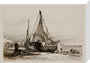 'Brighton Fishing Boats on the Beach', 1829. stretched canvas medium none Art Print - Science Museum Shop