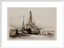 'Brighton Fishing Boats on the Beach', 1829. art print large white Art Print - Science Museum Shop