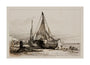 'Brighton Fishing Boats on the Beach', 1829. unstretched canvas large none Art Print - Science Museum Shop