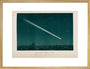 Comet over Paris, 19 March 1843. art print large gold Art Print - Science Museum Shop