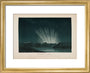 Cheseaux's comet, Lausanne, Switzerland, 8 March 1744. art print extra small gold Art Print - Science Museum Shop