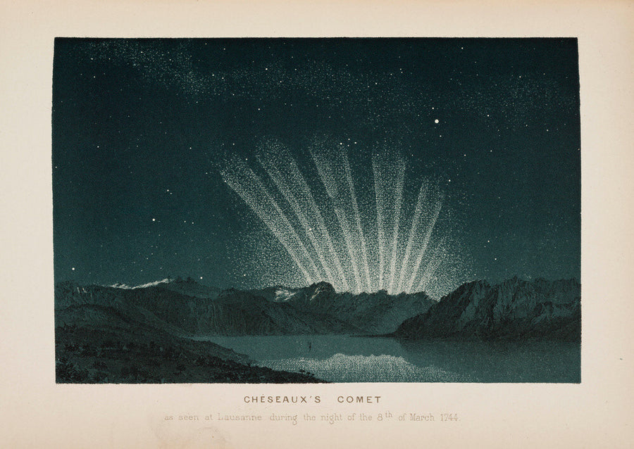 Cheseaux's comet, Lausanne, Switzerland, 8 March 1744. Art Print - Science Museum Shop