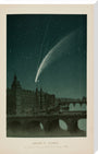 'Donati's Comet, as seen at Paris on the 5th of October 1858.' stretched canvas extra large none Art Print - Science Museum Shop