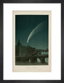 'Donati's Comet, as seen at Paris on the 5th of October 1858.' art print small black Art Print - Science Museum Shop