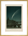 'Donati's Comet, as seen at Paris on the 5th of October 1858.' art print large gold Art Print - Science Museum Shop