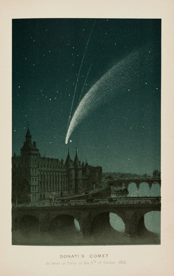 'Donati's Comet, as seen at Paris on the 5th of October 1858.' Art Print - Science Museum Shop