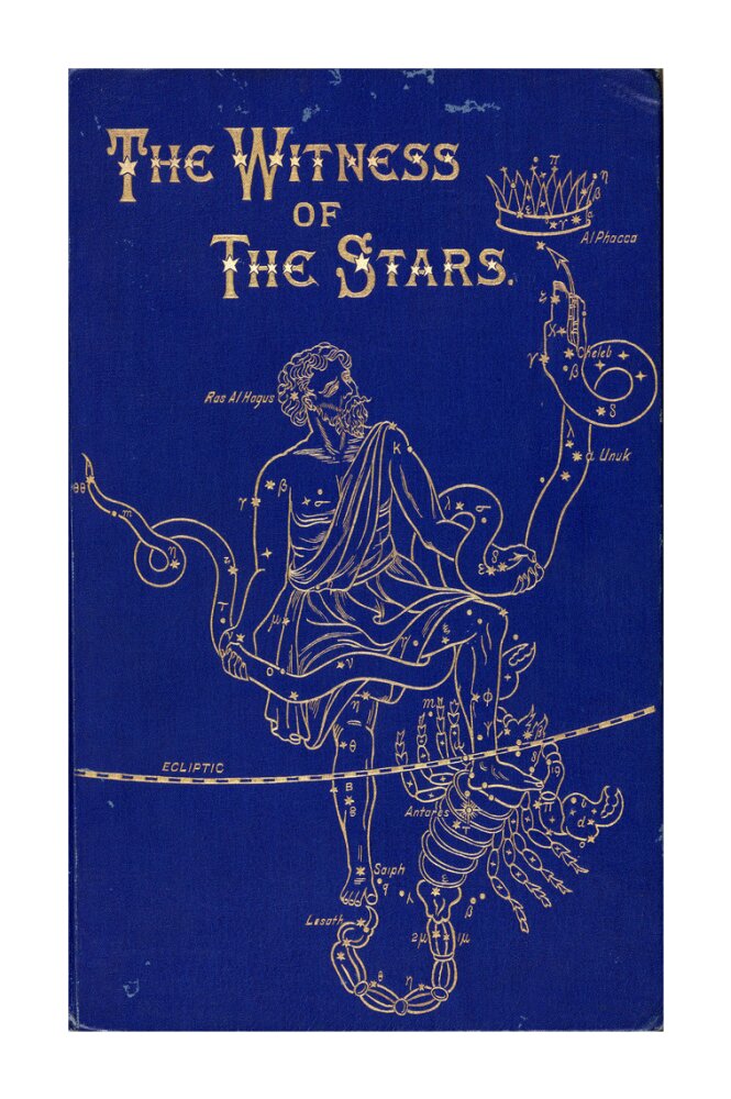 The constellations of Ophiuchus and Scorpio, 1895. unstretched canvas extra large none Art Print - Science Museum Shop