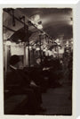 Interior of an underground train carriage, London, c 1930. stretched canvas large none Art Print - Science Museum Shop