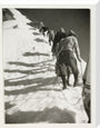 Mountain climbers, c 1925. stretched canvas large none Art Print - Science Museum Shop