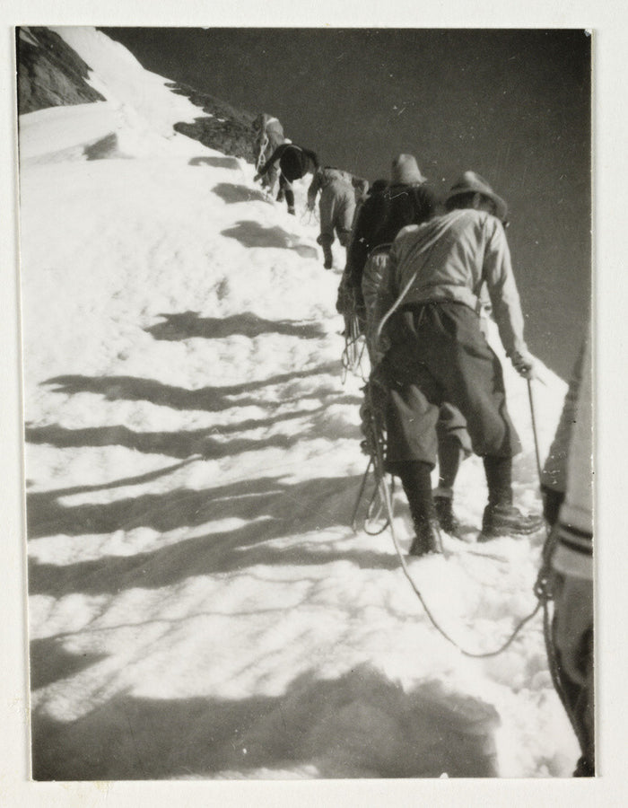 Mountain climbers, c 1925. Art Print - Science Museum Shop