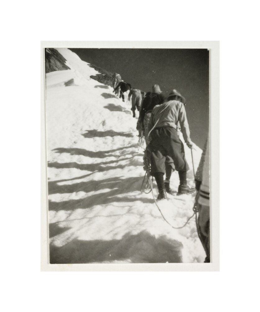 Mountain climbers, c 1925. unstretched canvas small none Art Print - Science Museum Shop