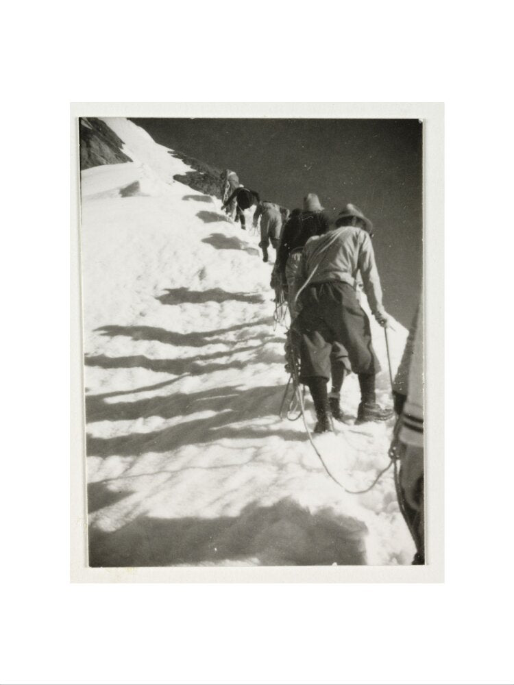 Mountain climbers, c 1925. art print medium none Art Print - Science Museum Shop