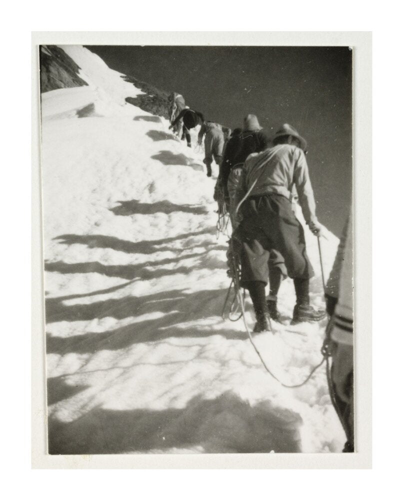 Mountain climbers, c 1925. unstretched canvas extra large none Art Print - Science Museum Shop