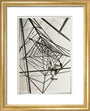 Man climbing a pylon, c 1930. art print extra small gold Art Print - Science Museum Shop
