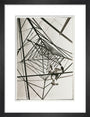 Man climbing a pylon, c 1930. art print small black Art Print - Science Museum Shop