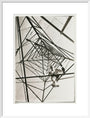 Man climbing a pylon, c 1930. art print large white Art Print - Science Museum Shop