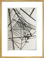 Man climbing a pylon, c 1930. art print large gold Art Print - Science Museum Shop