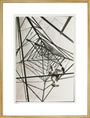 Man climbing a pylon, c 1930. art print extra large gold Art Print - Science Museum Shop
