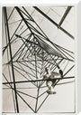 Man climbing a pylon, c 1930. stretched canvas large none Art Print - Science Museum Shop