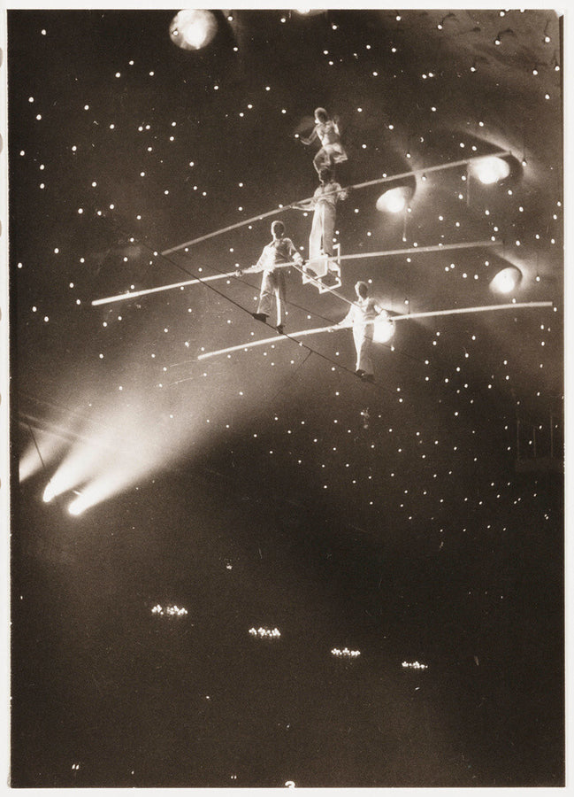Tightrope walkers, c 1930. Art Print - Science Museum Shop