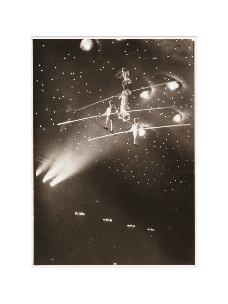 Tightrope walkers, c 1930. art print small none Art Print - Science Museum Shop