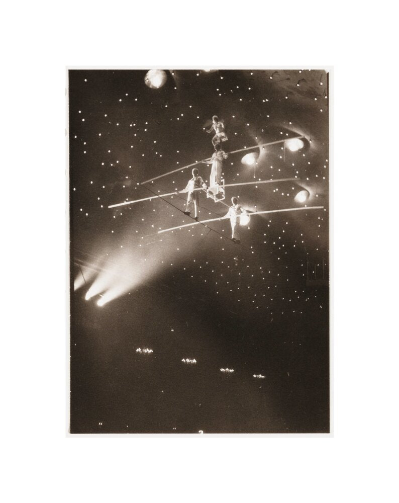 Tightrope walkers, c 1930. unstretched canvas small none Art Print - Science Museum Shop