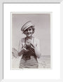 Woman taking a photograph, about 1935 art print small white Art Print - Science Museum Shop