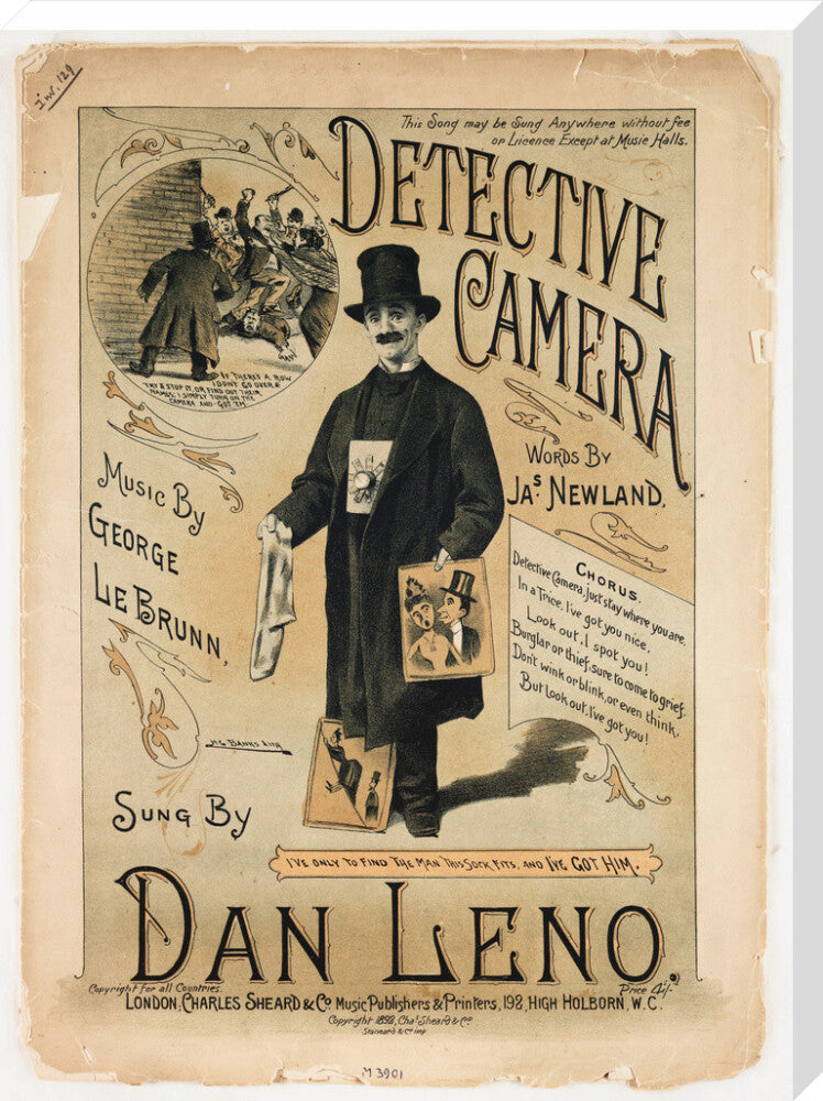 'Detective Camera', 1892 stretched canvas extra large none Art Print - Science Museum Shop