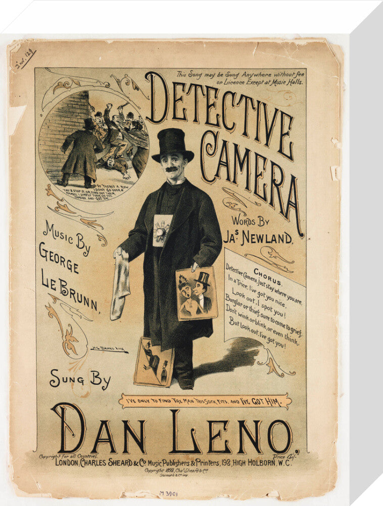'Detective Camera', 1892 stretched canvas small none Art Print - Science Museum Shop
