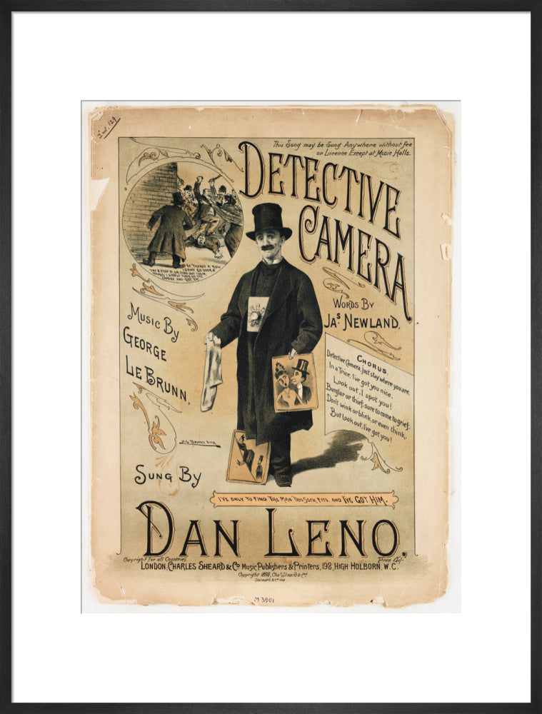 'Detective Camera', 1892 art print extra large black Art Print - Science Museum Shop