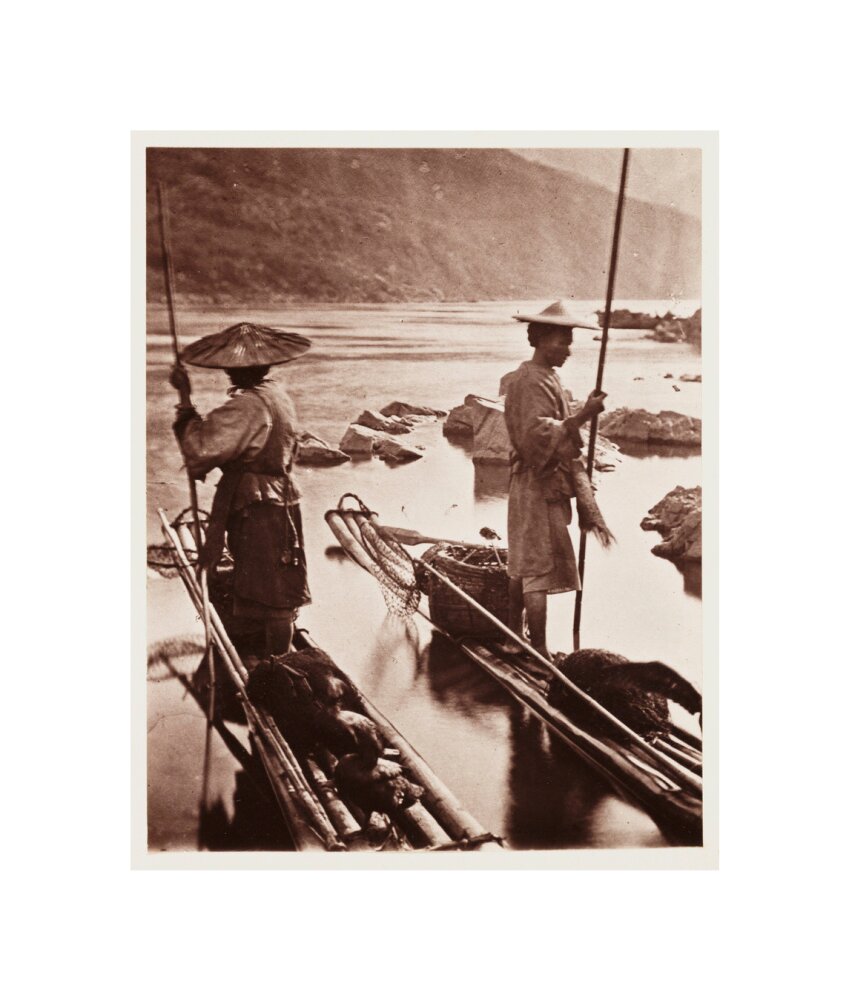 'Fishing With Cormorants', c 1871. unstretched canvas small none Art Print - Science Museum Shop