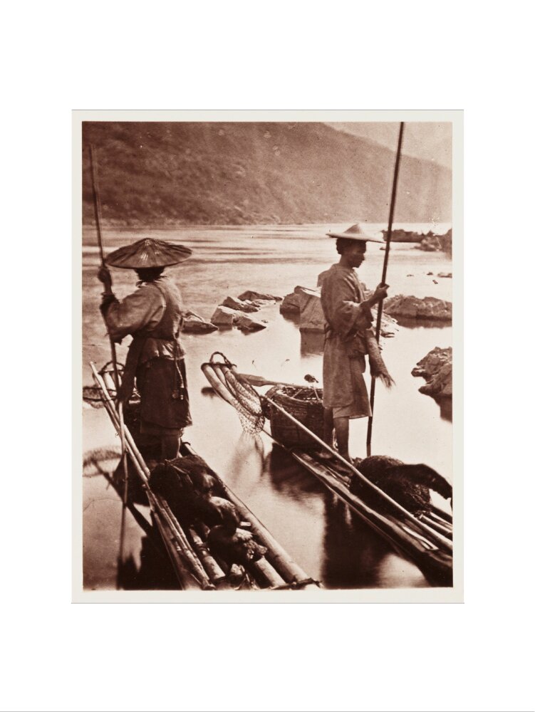 'Fishing With Cormorants', c 1871. art print large none Art Print - Science Museum Shop