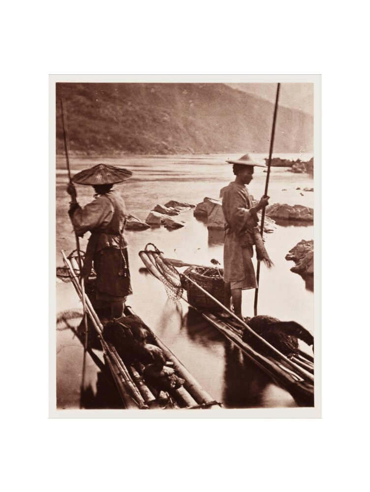 'Fishing With Cormorants', c 1871. art print extra large none Art Print - Science Museum Shop