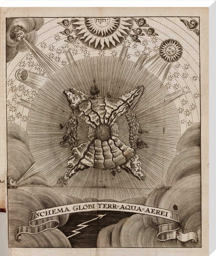 Earth-Water-Air, 1689. stretched canvas extra large none Art Print - Science Museum Shop