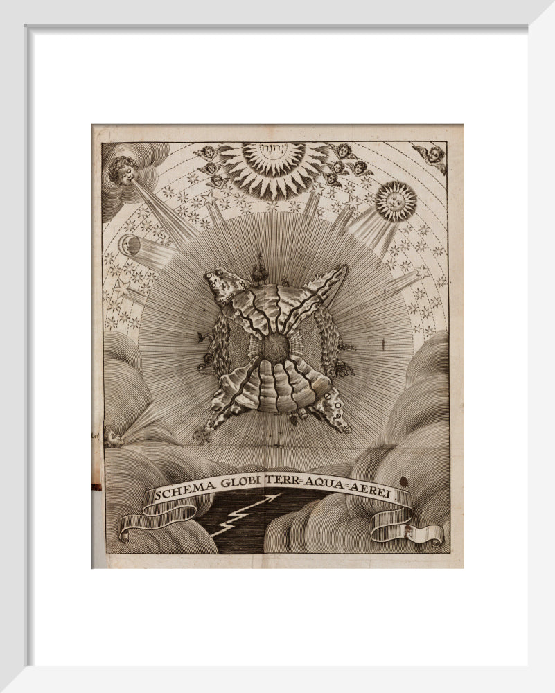 Earth-Water-Air, 1689. art print extra small white Art Print - Science Museum Shop