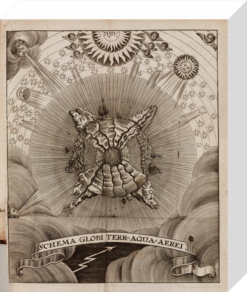 Earth-Water-Air, 1689. stretched canvas small none Art Print - Science Museum Shop