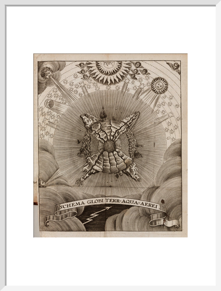 Earth-Water-Air, 1689. art print large white Art Print - Science Museum Shop