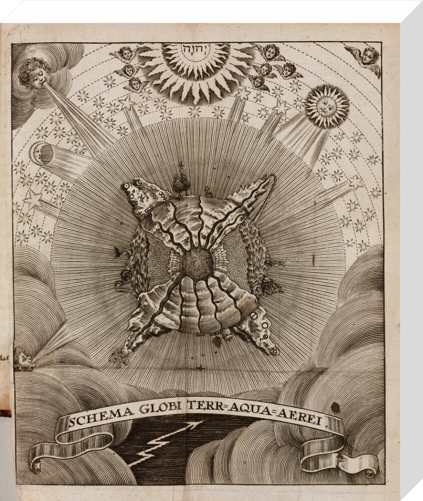 Earth-Water-Air, 1689. stretched canvas medium none Art Print - Science Museum Shop