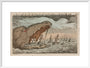 Sea monster devouring a fleet of ships, 1811. art print large white Art Print - Science Museum Shop