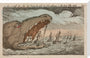Sea monster devouring a fleet of ships, 1811. stretched canvas large none Art Print - Science Museum Shop
