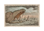 Sea monster devouring a fleet of ships, 1811. unstretched canvas medium none Art Print - Science Museum Shop