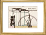 Beam engine, 1856. art print small gold Art Print - Science Museum Shop